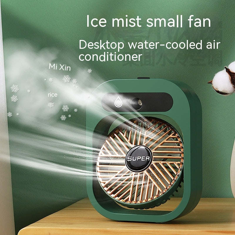 Cooling Mist USB Fan   - Portable Desk Misting Fan with 3 Wind Speeds and Humidifier Function | Zillume