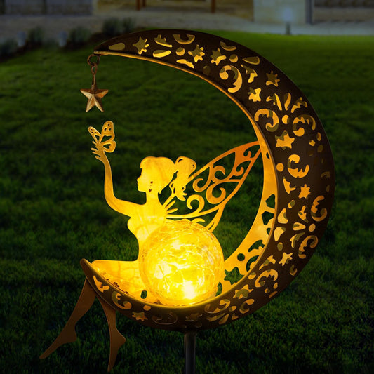 Enchanting Solar Moon Fairy Lamp - Solar Light - Zillume