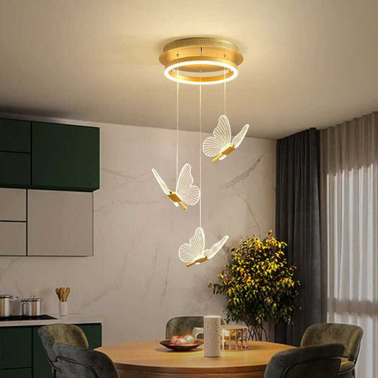 Avesia Luxury 3-Light Butterfly Chandelier - Zillume